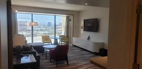 Conrad Las Vegas At Resorts World One-Bedroom King Suite with City View review by thecomplife