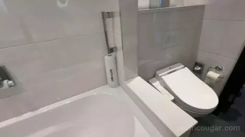Deluxe King Room with Balcony and River View - High Floor (#1007) bathroom picture #7