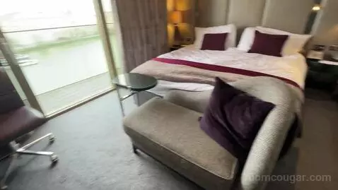 Deluxe King Room with Balcony and River View - High Floor (#1007) bed picture #8