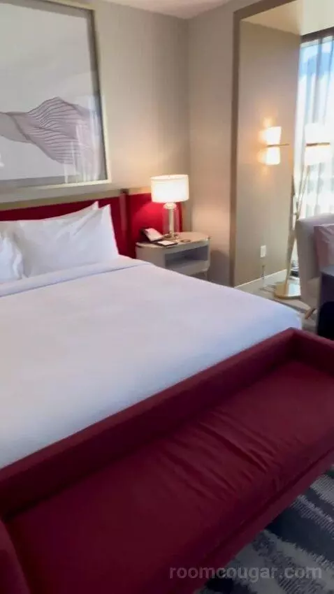 One-Bedroom King Suite with Strip View - Hearing Access (#18208) bed picture #7