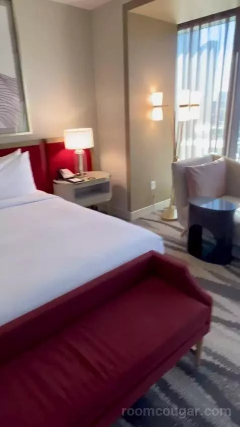 One-Bedroom King Suite with Strip View - Hearing Access (#18208) bed picture #11