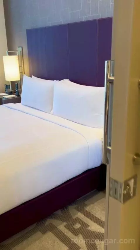 One-Bedroom Entertainment Suite with City View (#65180) bed picture #7