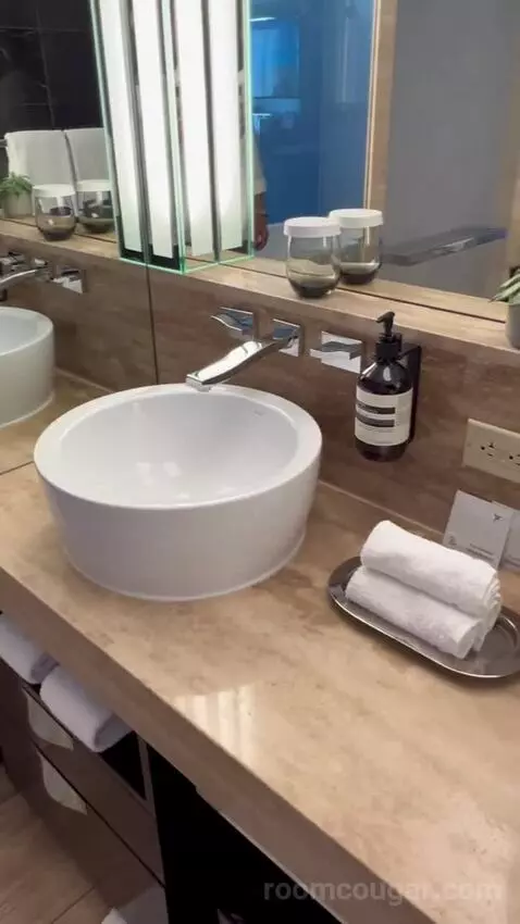 King Room with Vegas Strip View (#1803) bathroom picture #9