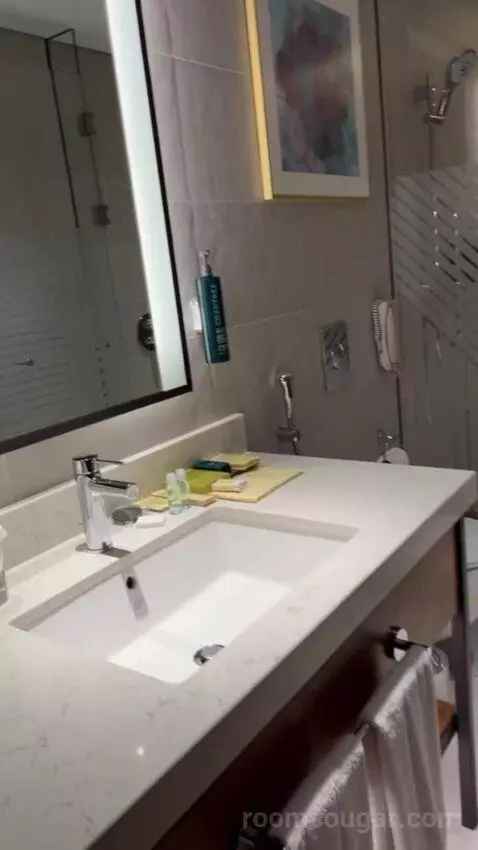 King Deluxe Room with Sofa Bed and Waterfront View (#1102) bathroom picture #3