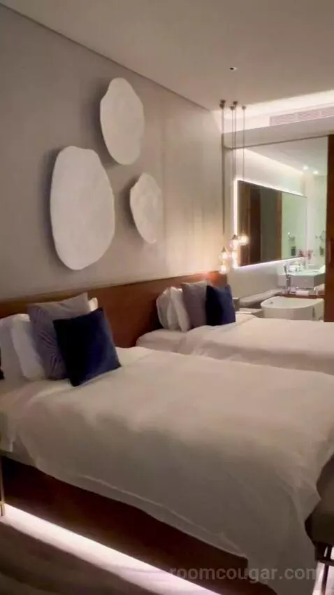 Deluxe Twin Room, Guest Room, 2 Double, Dubai Canal View (#803) bed picture #7