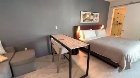Studio King Suite with Sofa Bed and Balcony (#2405) bed picture #3