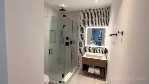 Studio King Suite with Sofa Bed and Balcony (#2405) bathroom picture #9