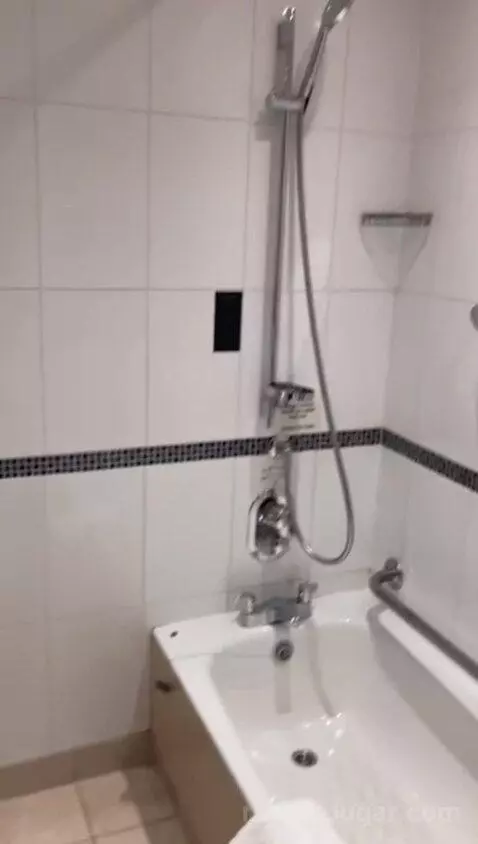 Twin Room with Mobility Accessible Roll-In Shower (#201) bathroom picture #5