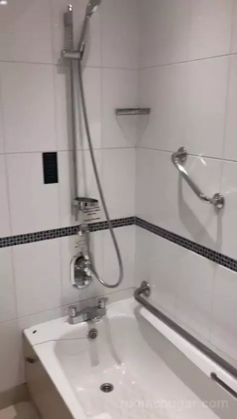 Twin Room with Mobility Accessible Roll-In Shower (#201) bathroom picture #9