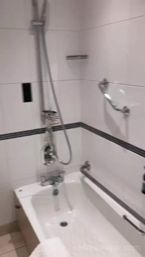 Twin Room with Mobility Accessible Roll-In Shower (#201) bathroom picture #11