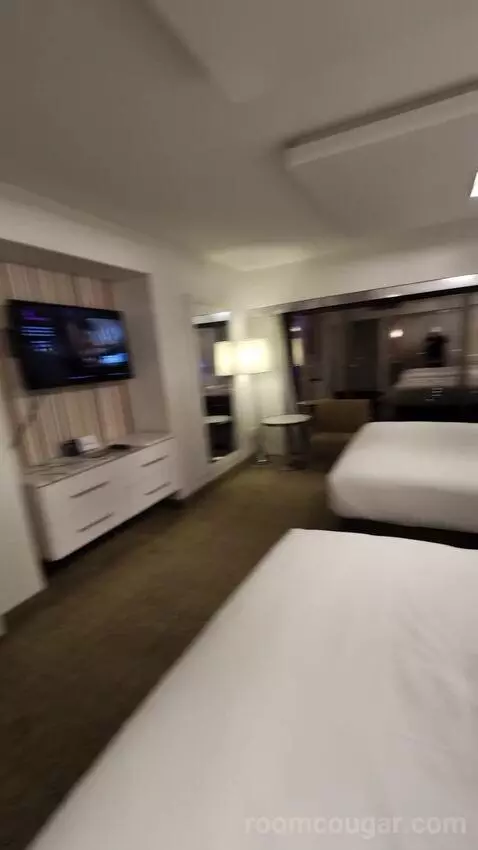 Flamingo Las Vegas Hotel & Casino Go Room 2 Queens Attraction View review by vegasnolaman